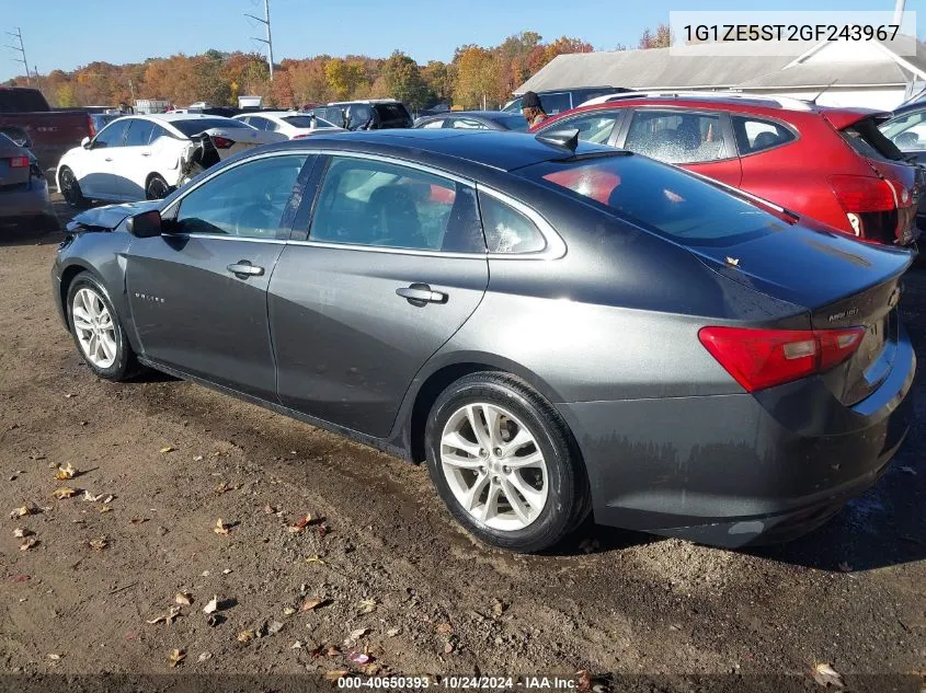 2016 Chevrolet Malibu 1Lt VIN: 1G1ZE5ST2GF243967 Lot: 40650393