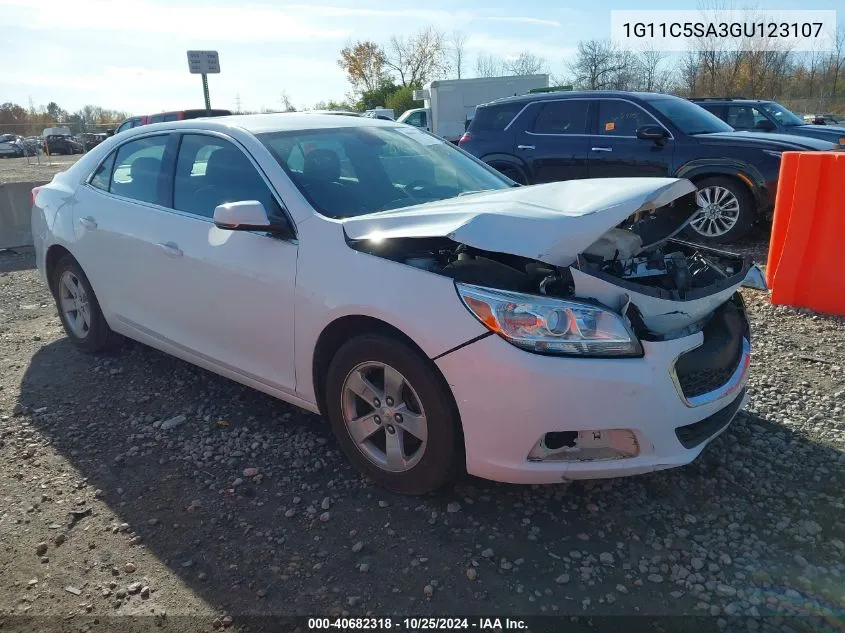 2016 Chevrolet Malibu Limited Lt VIN: 1G11C5SA3GU123107 Lot: 40682318