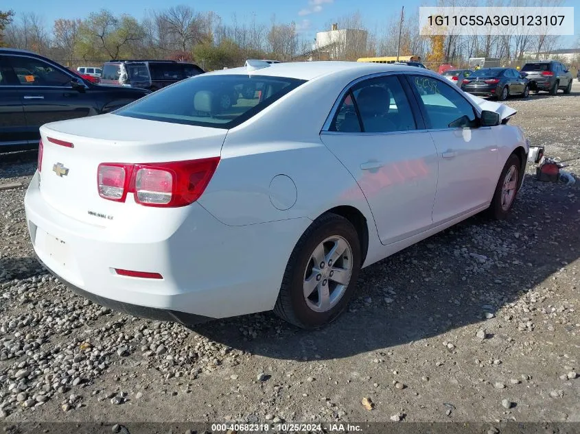 2016 Chevrolet Malibu Limited Lt VIN: 1G11C5SA3GU123107 Lot: 40682318