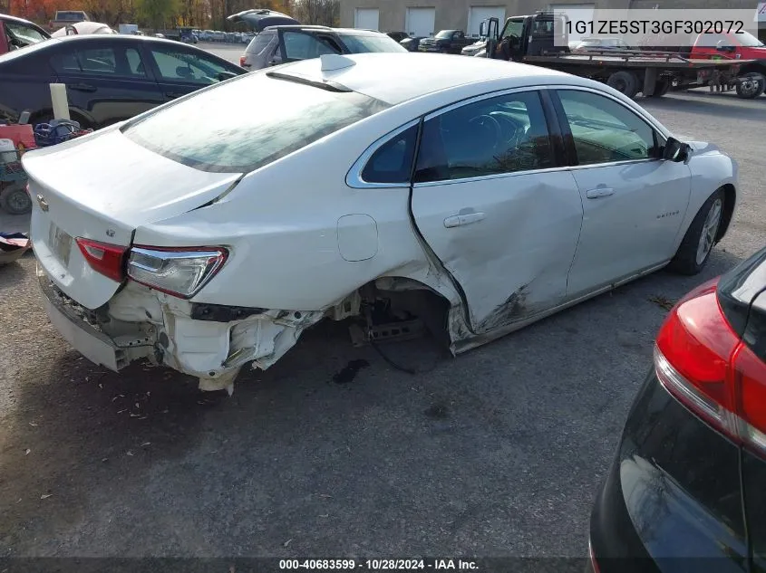 2016 Chevrolet Malibu Lt VIN: 1G1ZE5ST3GF302072 Lot: 40683599