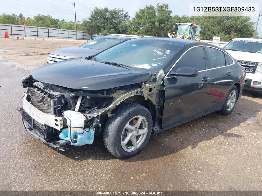 2016 Chevrolet Malibu Ls VIN: 1G1ZB5STXGF309433 Lot: 40691579