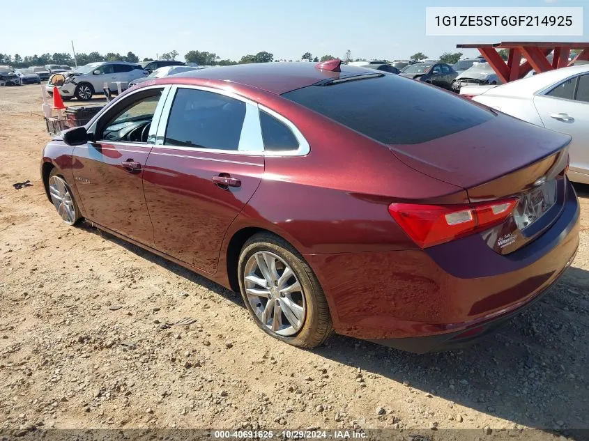 2016 Chevrolet Malibu 1Lt VIN: 1G1ZE5ST6GF214925 Lot: 40691625