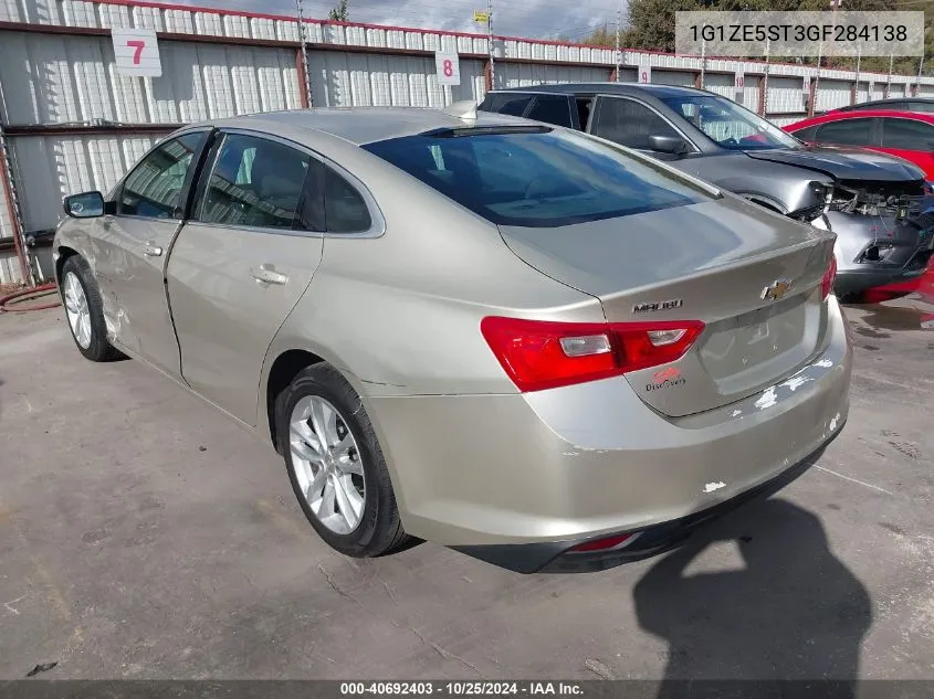 1G1ZE5ST3GF284138 2016 Chevrolet Malibu 1Lt