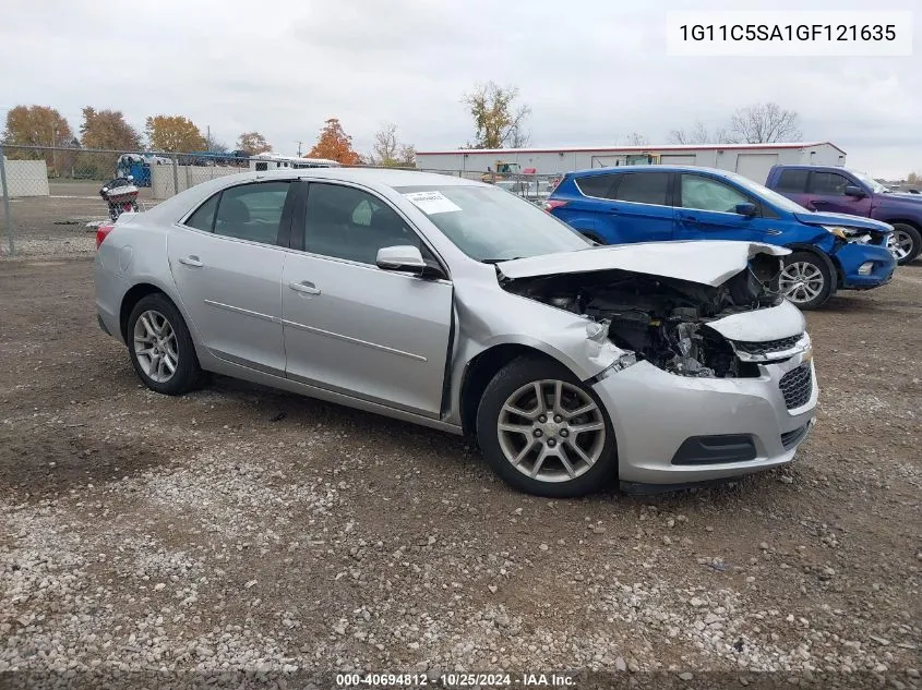 1G11C5SA1GF121635 2016 Chevrolet Malibu Limited Lt