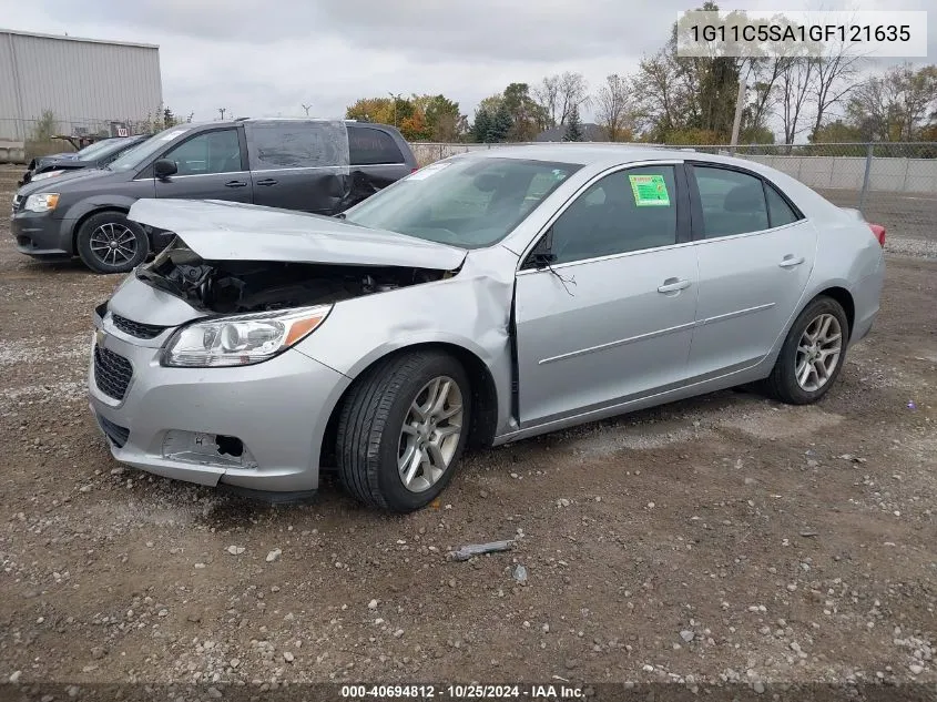 1G11C5SA1GF121635 2016 Chevrolet Malibu Limited Lt