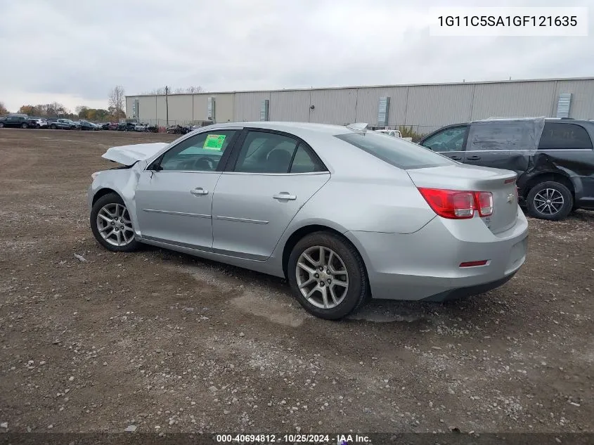 2016 Chevrolet Malibu Limited Lt VIN: 1G11C5SA1GF121635 Lot: 40694812