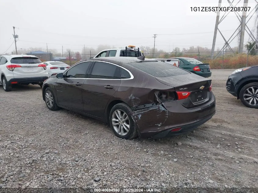 2016 Chevrolet Malibu 1Lt VIN: 1G1ZE5STXGF208707 Lot: 40694980