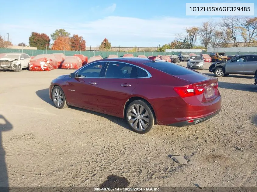 2016 Chevrolet Malibu Premier VIN: 1G1ZH5SX6GF329485 Lot: 40705714