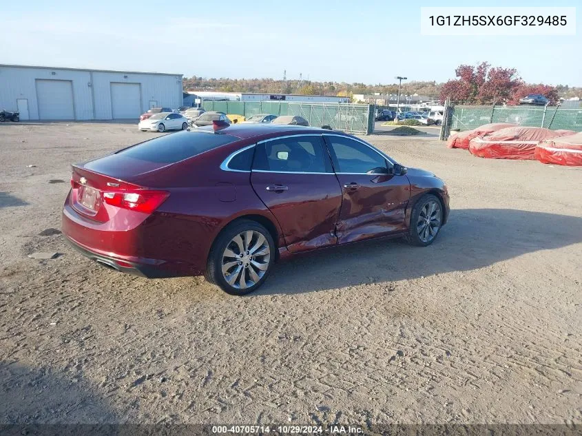 2016 Chevrolet Malibu Premier VIN: 1G1ZH5SX6GF329485 Lot: 40705714