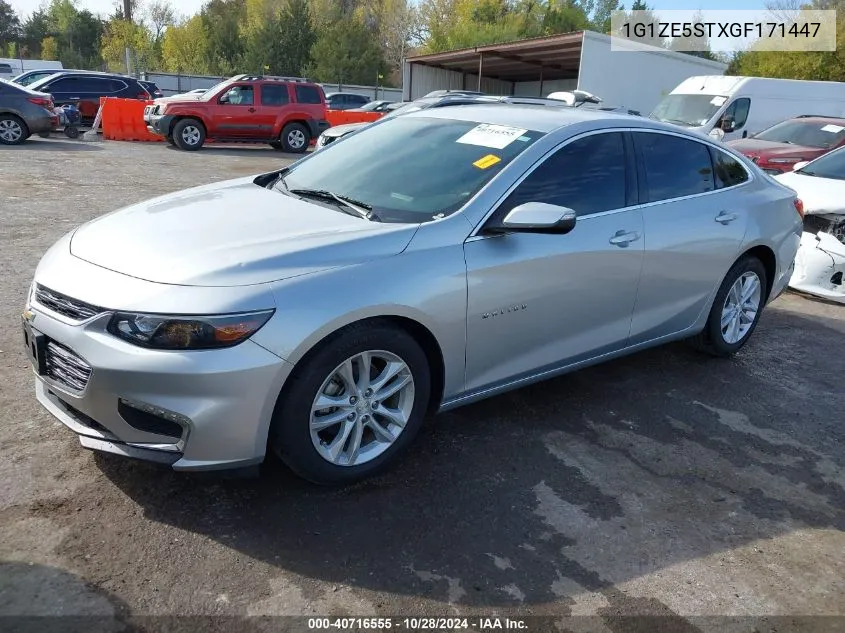 2016 Chevrolet Malibu 1Lt VIN: 1G1ZE5STXGF171447 Lot: 40716555