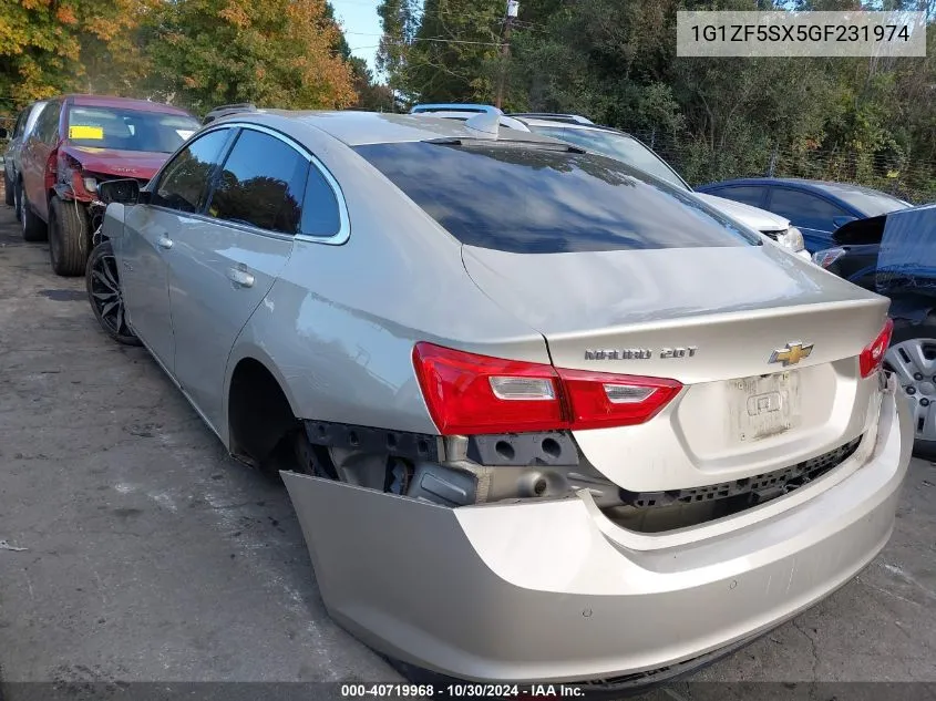 2016 Chevrolet Malibu 2Lt VIN: 1G1ZF5SX5GF231974 Lot: 40719968