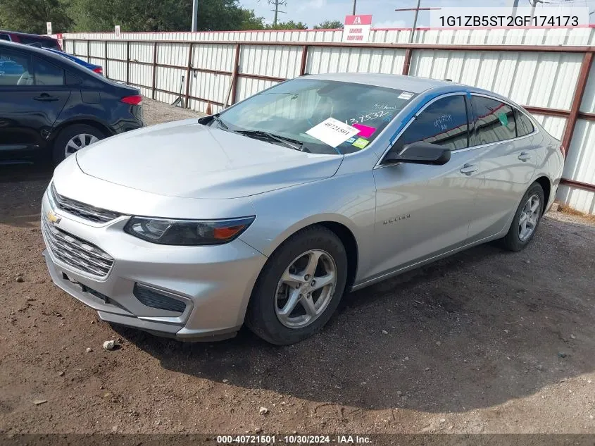 1G1ZB5ST2GF174173 2016 Chevrolet Malibu Ls