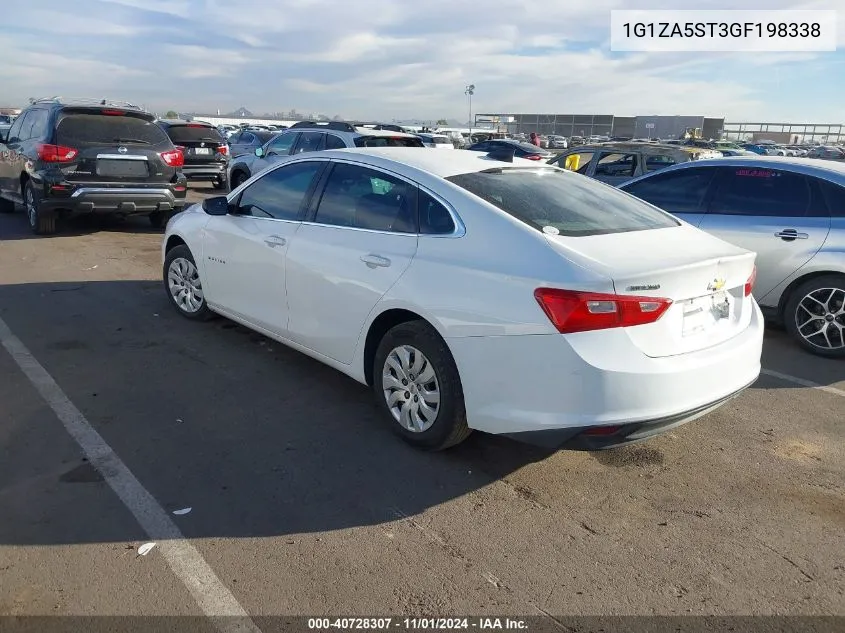 2016 Chevrolet Malibu L VIN: 1G1ZA5ST3GF198338 Lot: 40728307