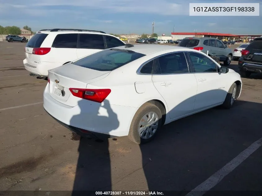 2016 Chevrolet Malibu L VIN: 1G1ZA5ST3GF198338 Lot: 40728307