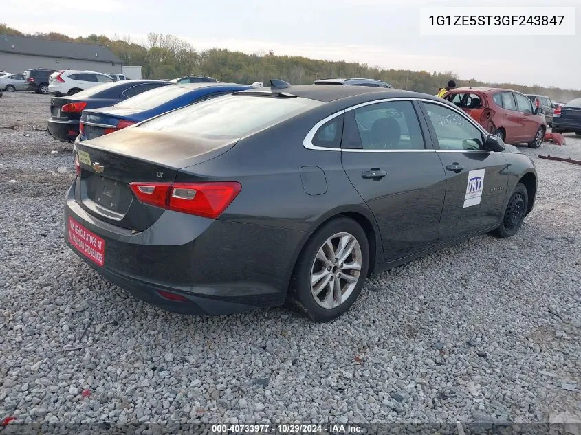 2016 Chevrolet Malibu 1Lt VIN: 1G1ZE5ST3GF243847 Lot: 40733977