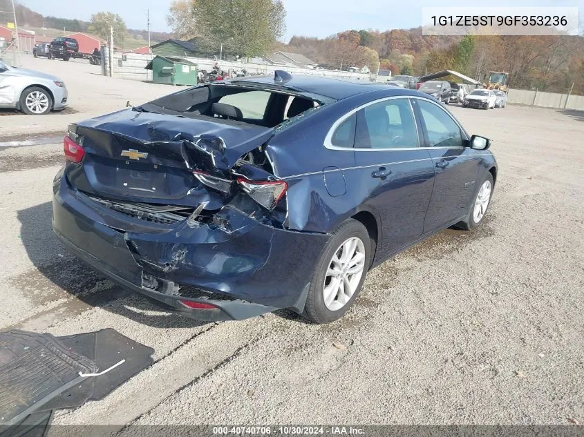 2016 Chevrolet Malibu 1Lt VIN: 1G1ZE5ST9GF353236 Lot: 40740706