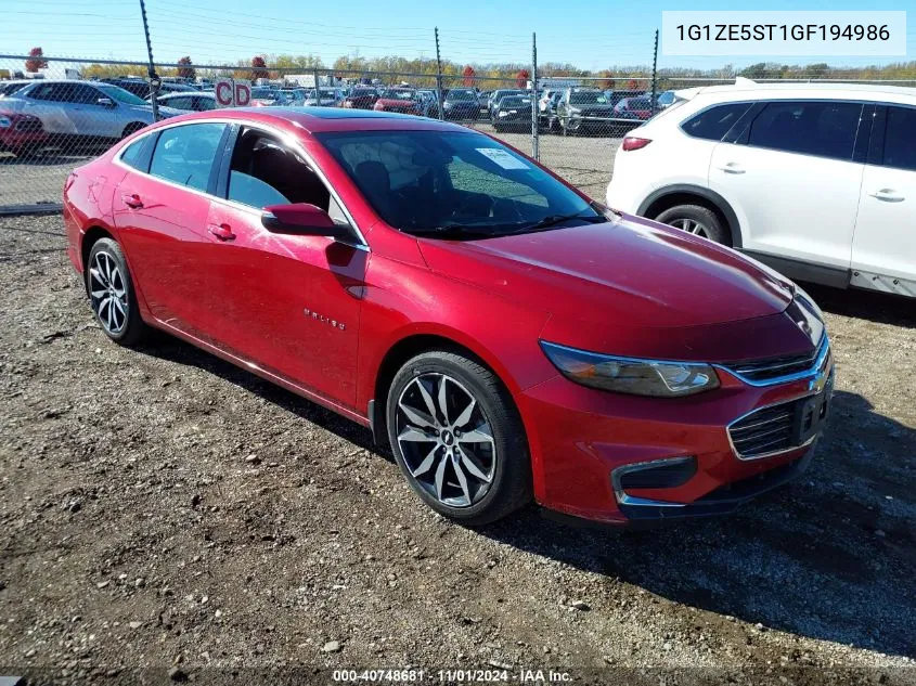 2016 Chevrolet Malibu 1Lt VIN: 1G1ZE5ST1GF194986 Lot: 40748681