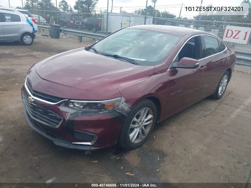 2016 Chevrolet Malibu 1Lt VIN: 1G1ZE5STXGF324201 Lot: 40748686