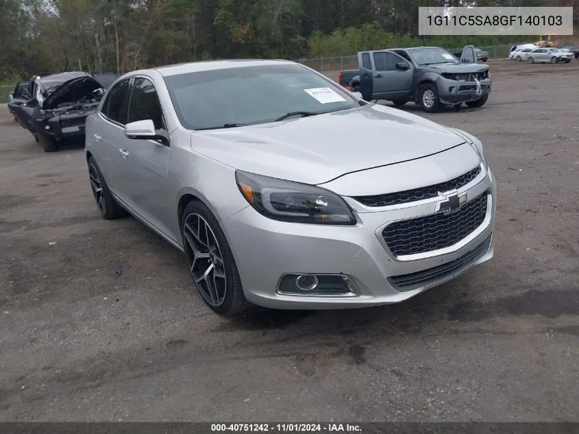 2016 Chevrolet Malibu Limited Lt VIN: 1G11C5SA8GF140103 Lot: 40751242