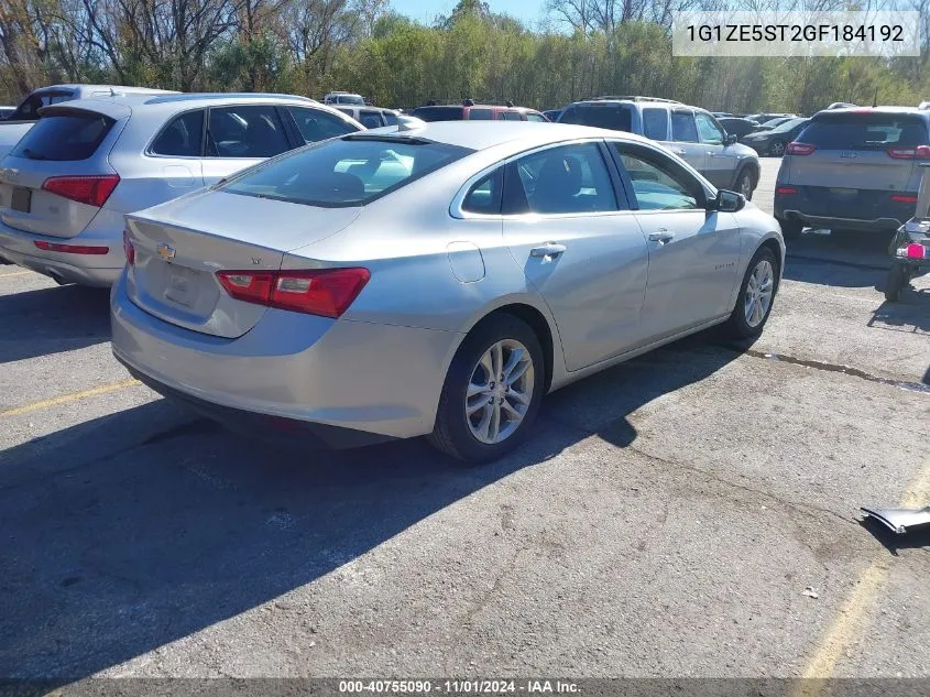 2016 Chevrolet Malibu 1Lt VIN: 1G1ZE5ST2GF184192 Lot: 40755090