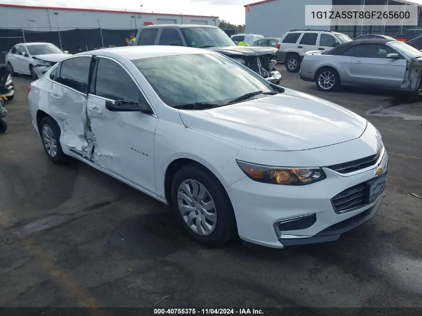 2016 Chevrolet Malibu L VIN: 1G1ZA5ST8GF265600 Lot: 40755375