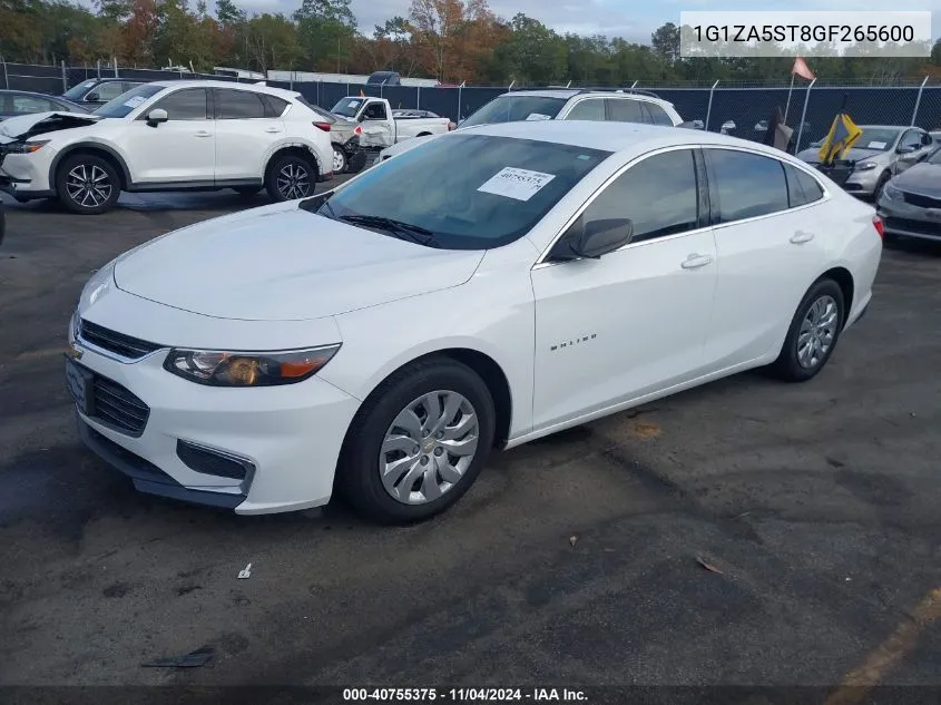 1G1ZA5ST8GF265600 2016 Chevrolet Malibu L