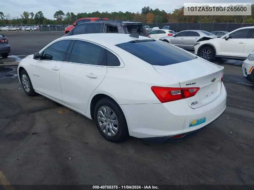 2016 Chevrolet Malibu L VIN: 1G1ZA5ST8GF265600 Lot: 40755375