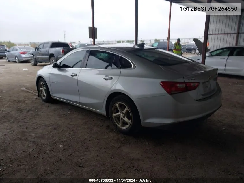 2016 Chevrolet Malibu Ls VIN: 1G1ZB5ST7GF264550 Lot: 40756933