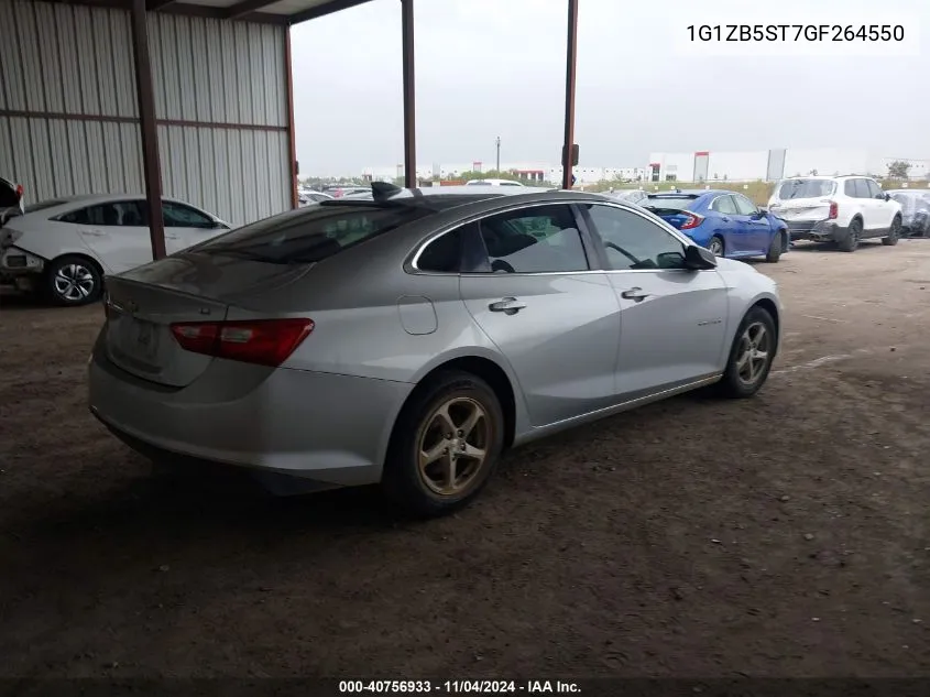 2016 Chevrolet Malibu Ls VIN: 1G1ZB5ST7GF264550 Lot: 40756933