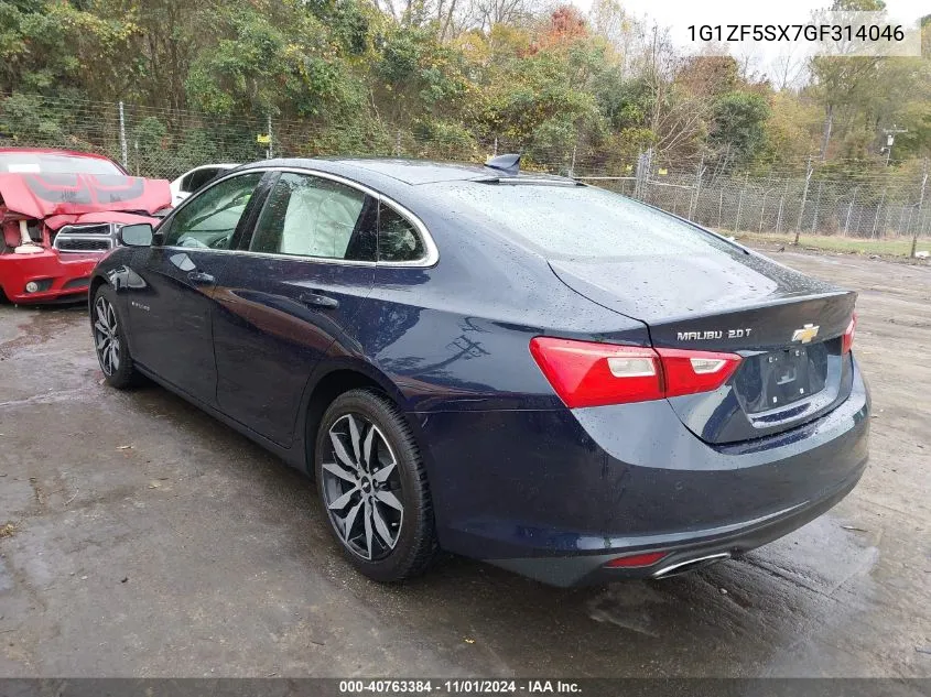 2016 Chevrolet Malibu 2Lt VIN: 1G1ZF5SX7GF314046 Lot: 40763384