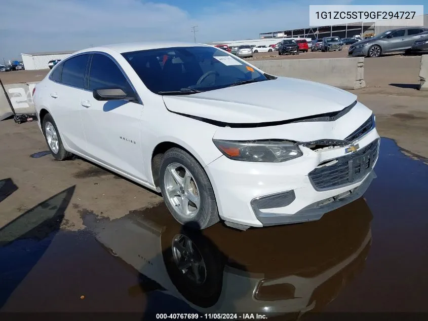 2016 Chevrolet Malibu 1Fl VIN: 1G1ZC5ST9GF294727 Lot: 40767699