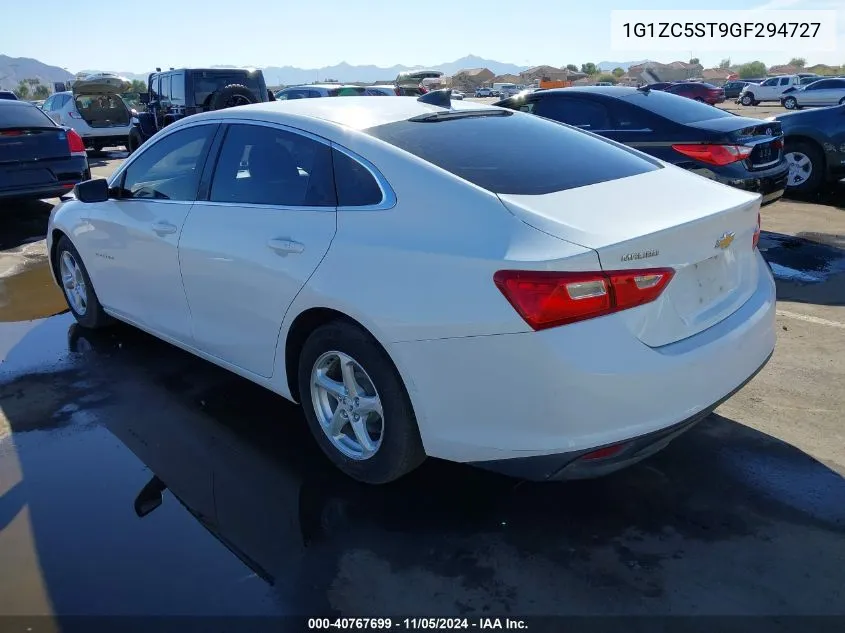 2016 Chevrolet Malibu 1Fl VIN: 1G1ZC5ST9GF294727 Lot: 40767699