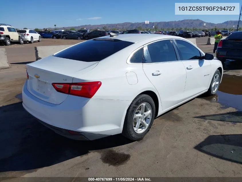 2016 Chevrolet Malibu 1Fl VIN: 1G1ZC5ST9GF294727 Lot: 40767699