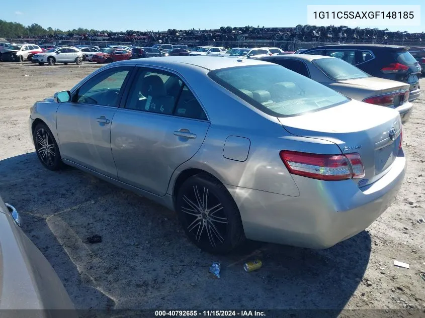 2016 Chevrolet Malibu Limited Lt VIN: 1G11C5SAXGF148185 Lot: 40792655