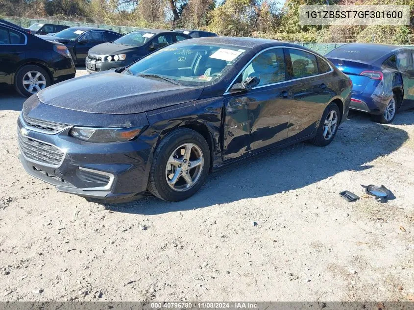 2016 Chevrolet Malibu Ls VIN: 1G1ZB5ST7GF301600 Lot: 40796780