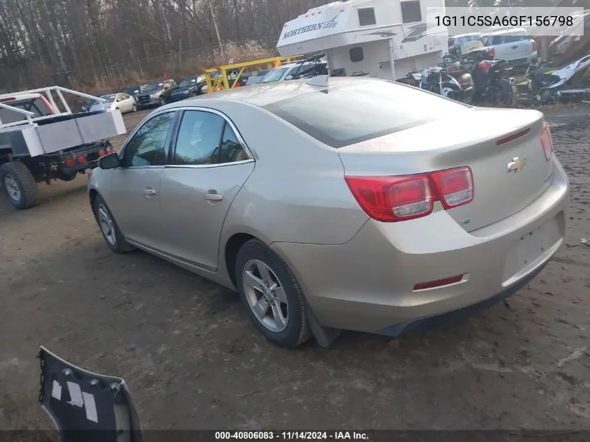 2016 Chevrolet Malibu Limited Lt VIN: 1G11C5SA6GF156798 Lot: 40806083