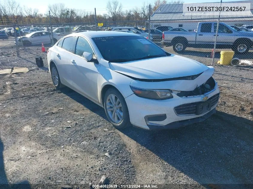 2016 Chevrolet Malibu 1Lt VIN: 1G1ZE5ST3GF242567 Lot: 40823639