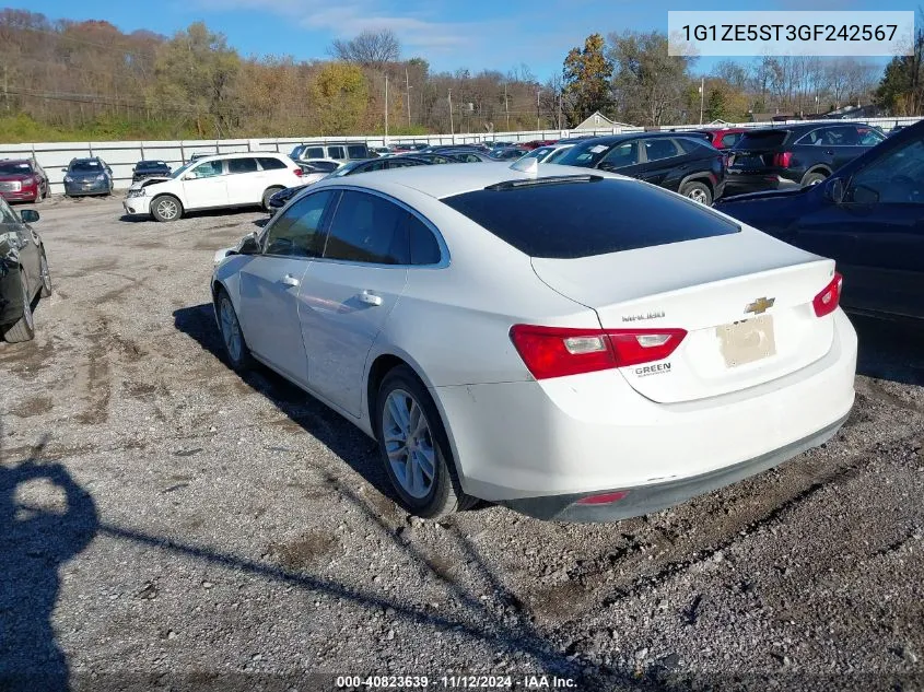 2016 Chevrolet Malibu 1Lt VIN: 1G1ZE5ST3GF242567 Lot: 40823639