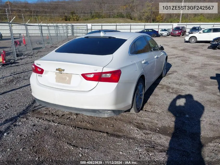 2016 Chevrolet Malibu 1Lt VIN: 1G1ZE5ST3GF242567 Lot: 40823639