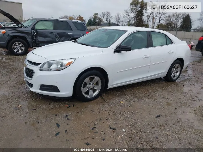 2016 Chevrolet Malibu Limited Ls VIN: 1G11B5SA6GF160627 Lot: 40854925