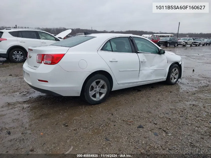 2016 Chevrolet Malibu Limited Ls VIN: 1G11B5SA6GF160627 Lot: 40854925