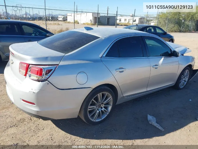 2016 Chevrolet Malibu Limited Lt VIN: 1G11C5SA9GU129123 Lot: 40857183