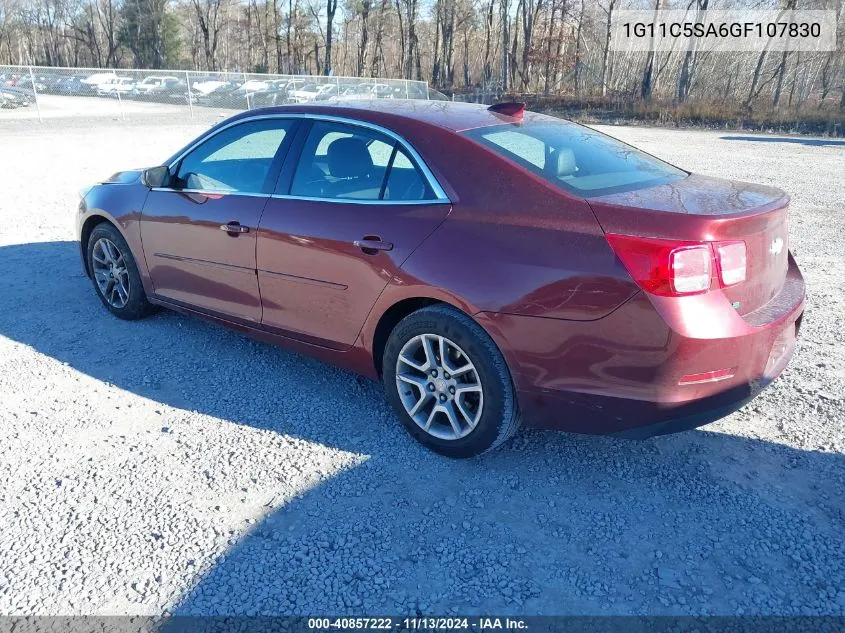 2016 Chevrolet Malibu Limited Lt VIN: 1G11C5SA6GF107830 Lot: 40857222