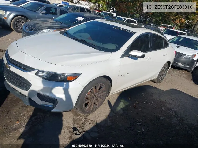 2016 Chevrolet Malibu 1Lt VIN: 1G1ZE5ST2GF283918 Lot: 40862680