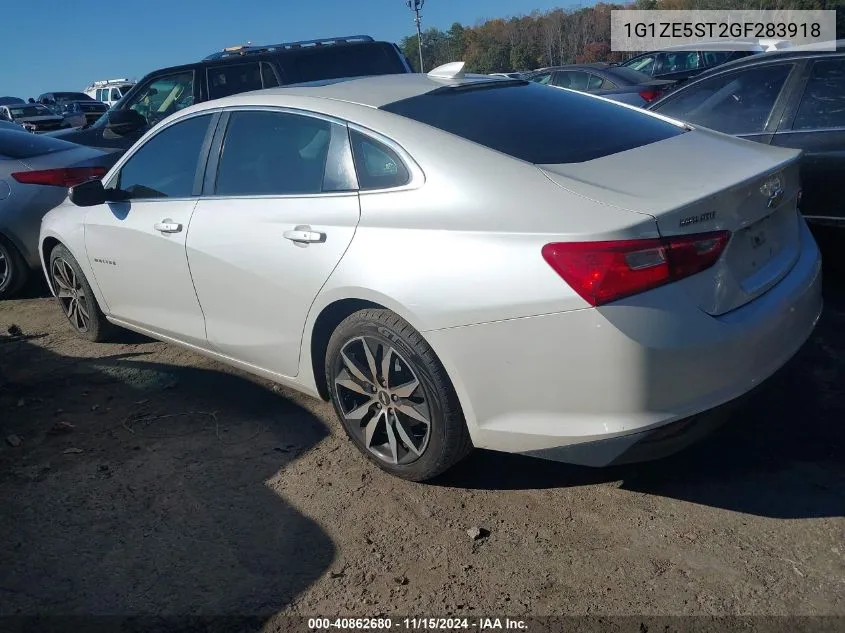 2016 Chevrolet Malibu 1Lt VIN: 1G1ZE5ST2GF283918 Lot: 40862680