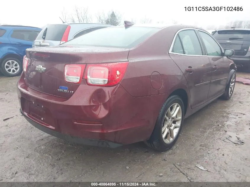 2016 Chevrolet Malibu Limited Lt VIN: 1G11C5SA3GF102486 Lot: 40864895