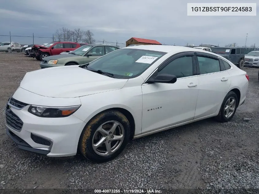 2016 Chevrolet Malibu Ls VIN: 1G1ZB5ST9GF224583 Lot: 40873255