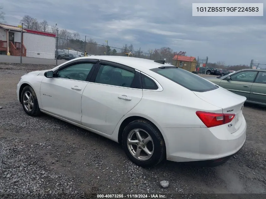 2016 Chevrolet Malibu Ls VIN: 1G1ZB5ST9GF224583 Lot: 40873255