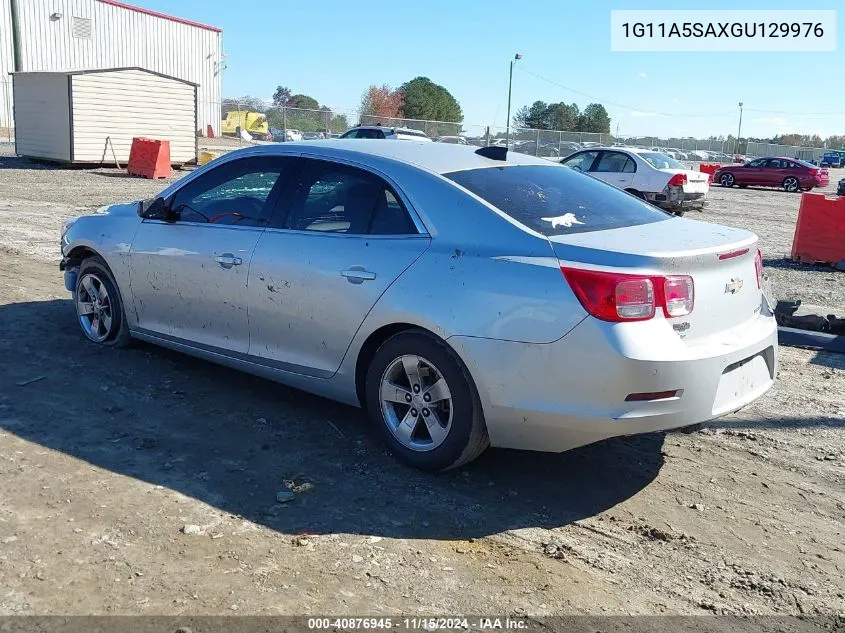 2016 Chevrolet Malibu Limited 1Fl VIN: 1G11A5SAXGU129976 Lot: 40876945