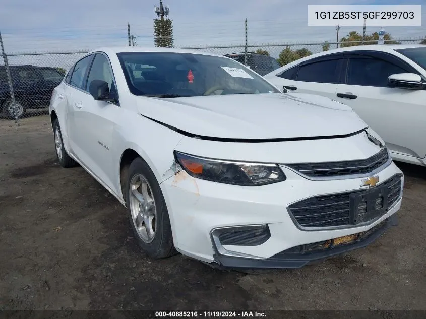 1G1ZB5ST5GF299703 2016 Chevrolet Malibu Ls